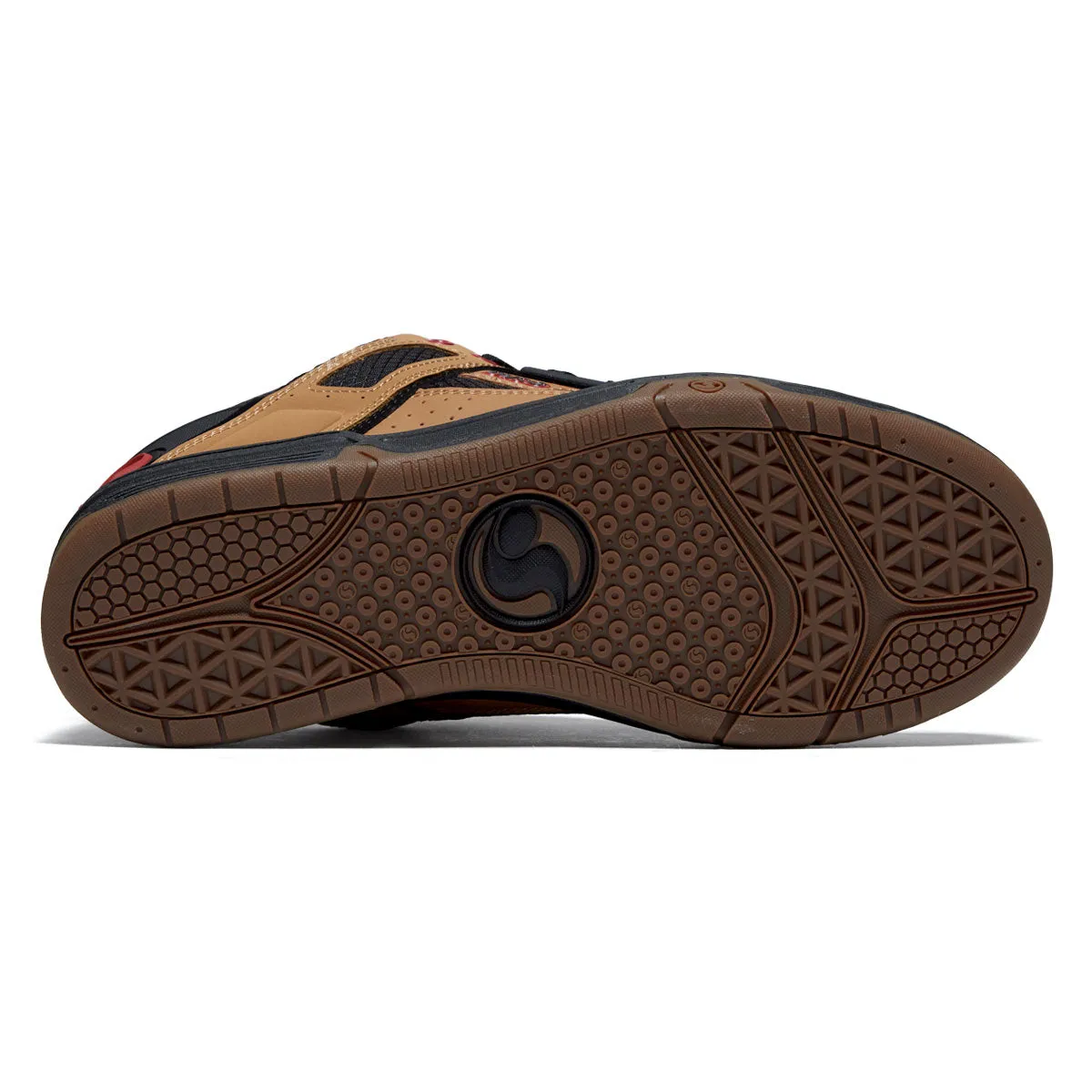 DVS Comanche Shoes - Tan/Black/Red Nubuck Fast Dry