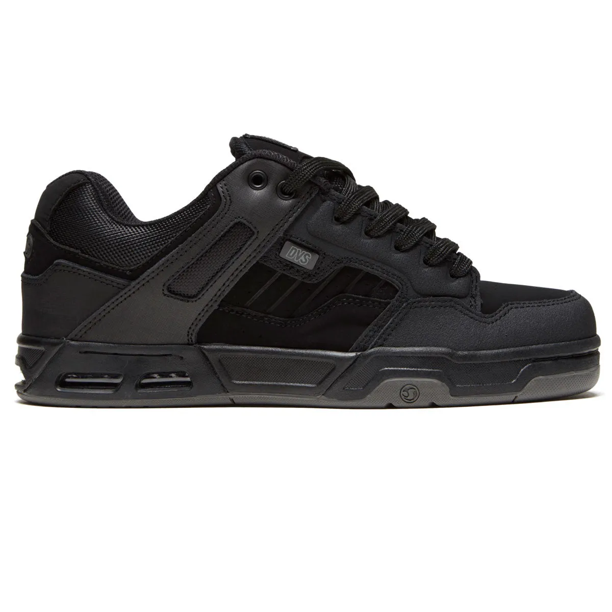 Skater Movement Fit DVS Enduro Heir Shoes - Black/Black Leather
