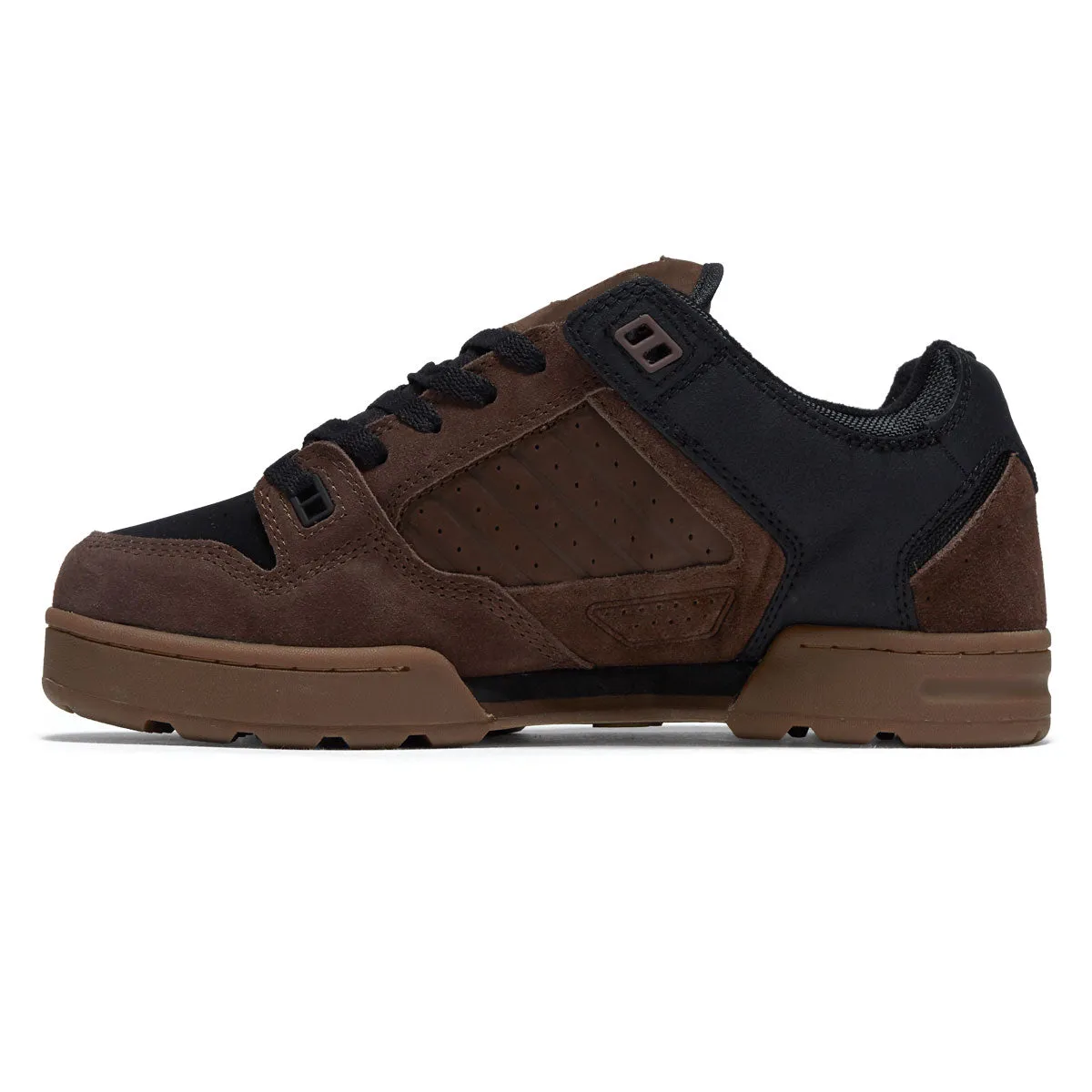 DVS Militia Snow Shoes - Brown/Black/Gum Suede Shock Step Max