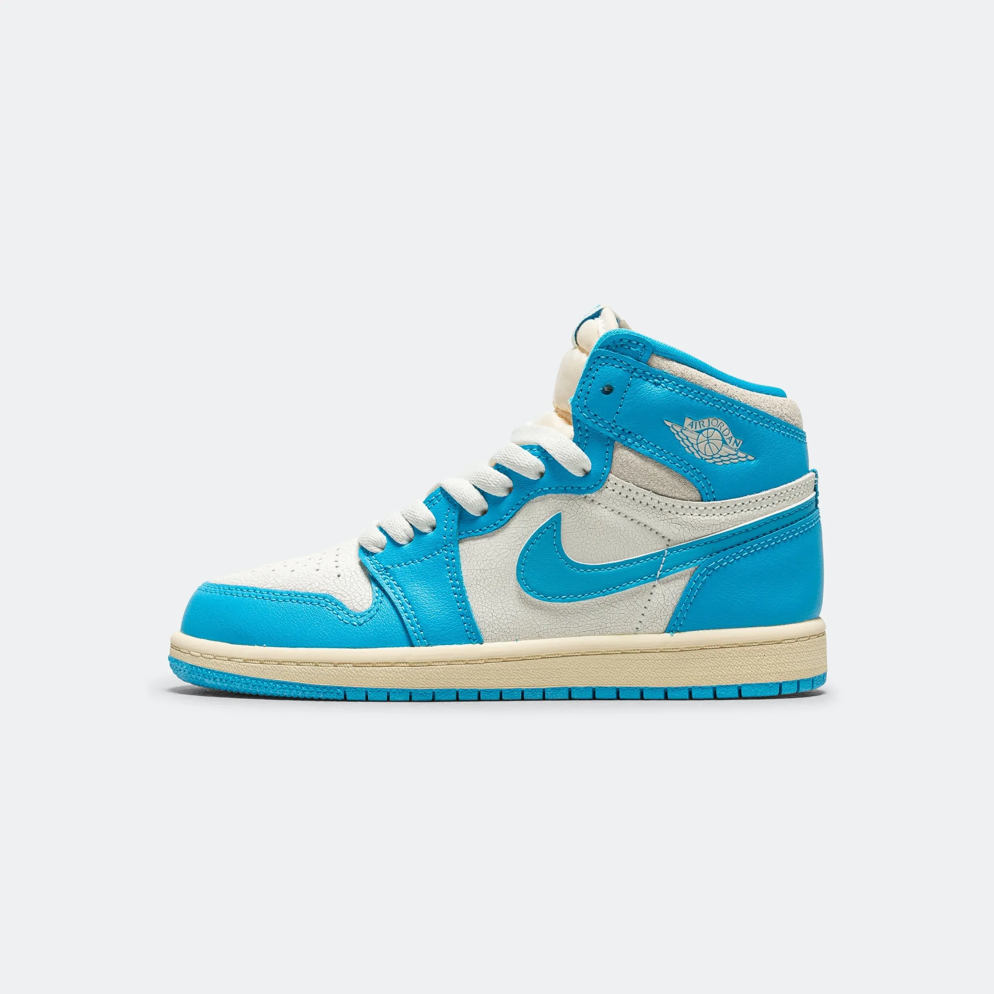 Breathable Material Jordan 1 Retro High OG (PS) - Dark Powder Blue/Sail