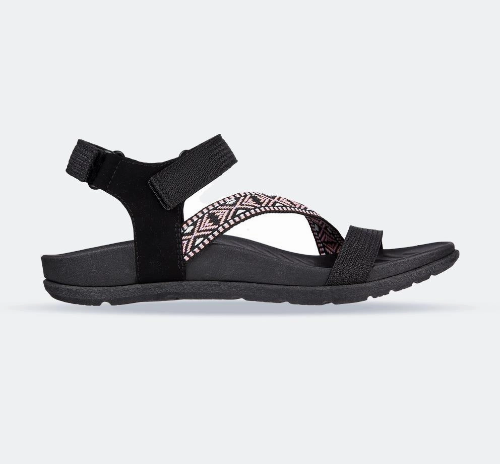 Easy Motion Women's Wide Fit Skechers 163221 Reggae Lite Beachy Sunrise Sandals