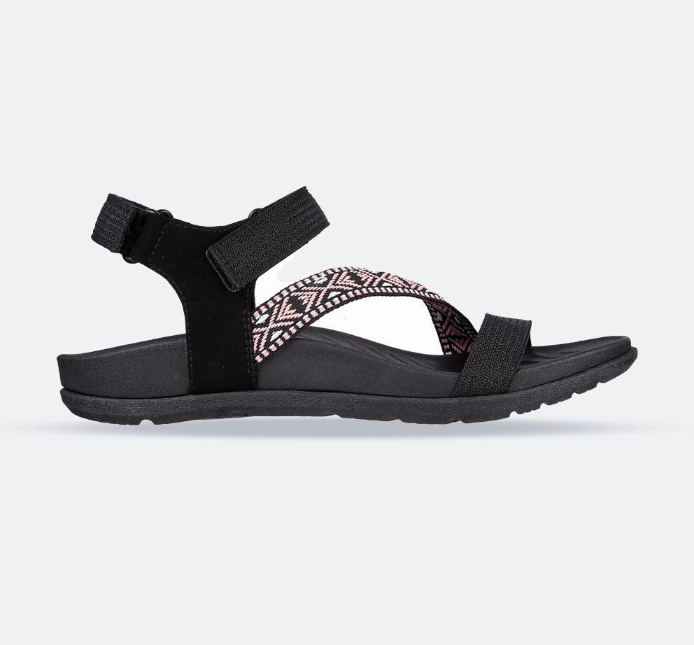 Easy Motion Women's Wide Fit Skechers 163221 Reggae Lite Beachy Sunrise Sandals