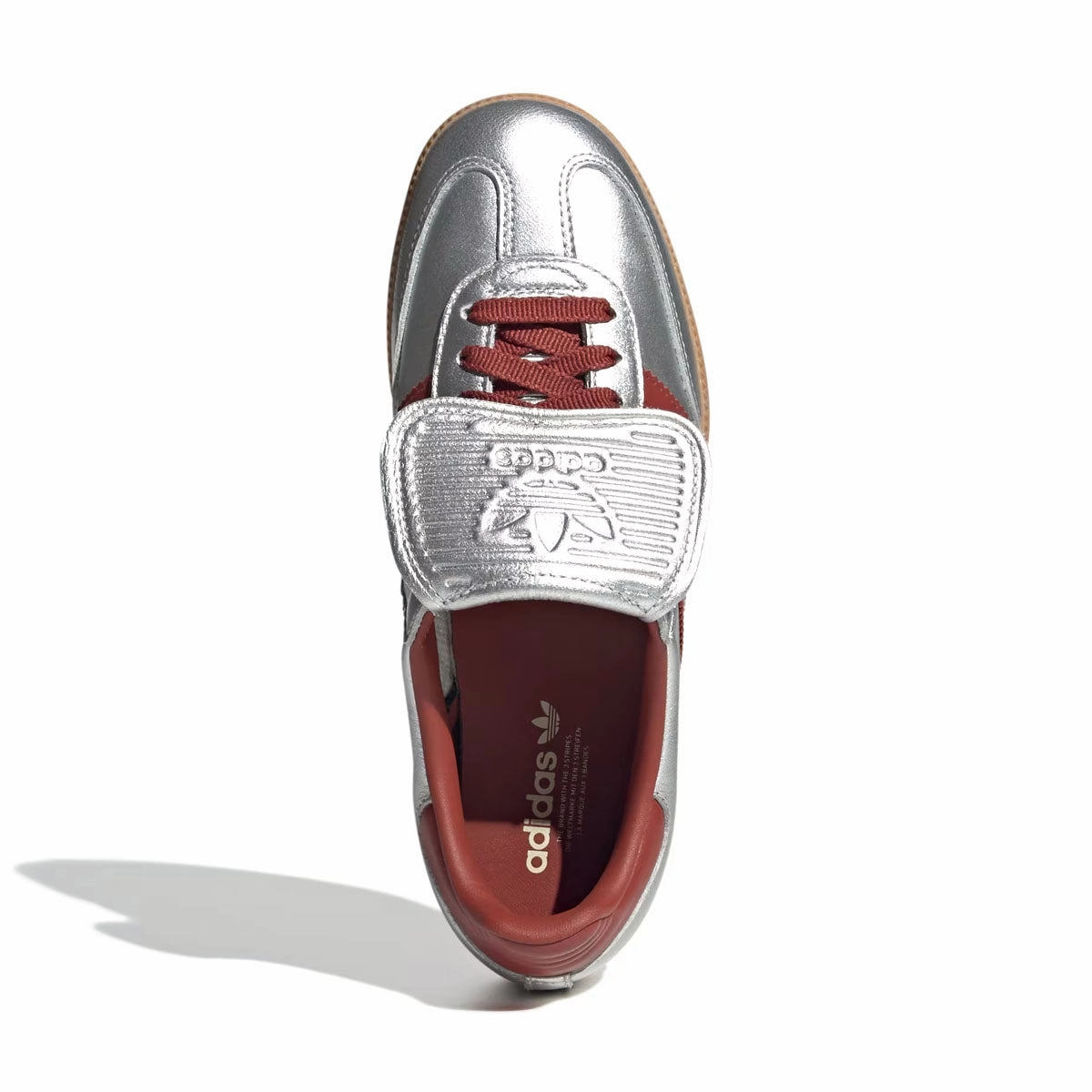 Easy Step-On Move Comfort Wmns Samba Long Tongue 'Silver Metallic Preloved Ruby'