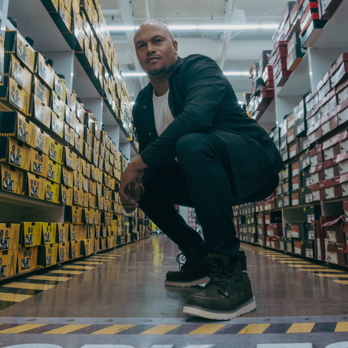 Elastic Straps Trade Wedge Moc Toe WP Wide - Mens