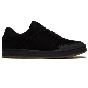 Emerica Heritic Shoes - Black/Black Freestyle Action Solid Build