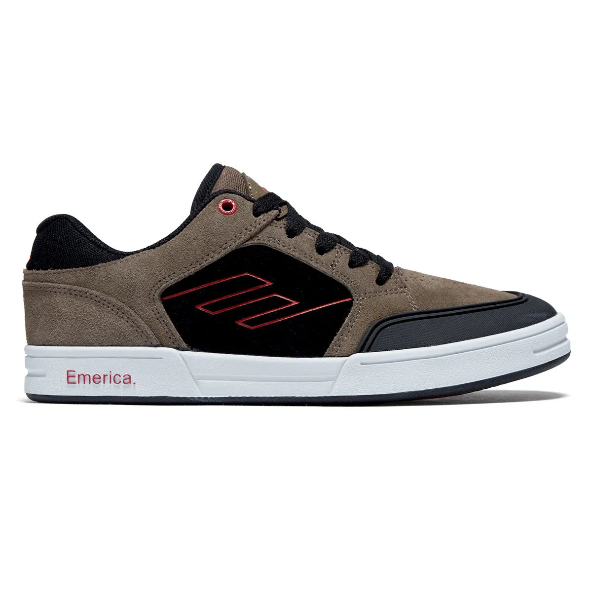 Emerica Heritic Shoes - Brown/Black Quick Action Performance Skateboarding Fit