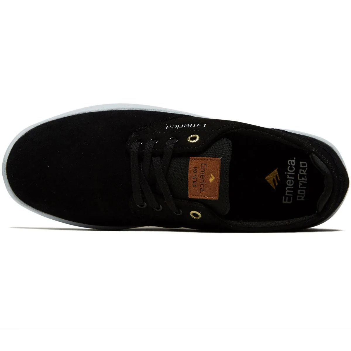 Emerica Romero Laced Shoes - Black/White Toe Lock Max