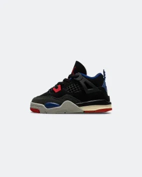 Unique Style Air Jordan 4 Retro (TD) - Black/Fire Red-Deep Royal Bue