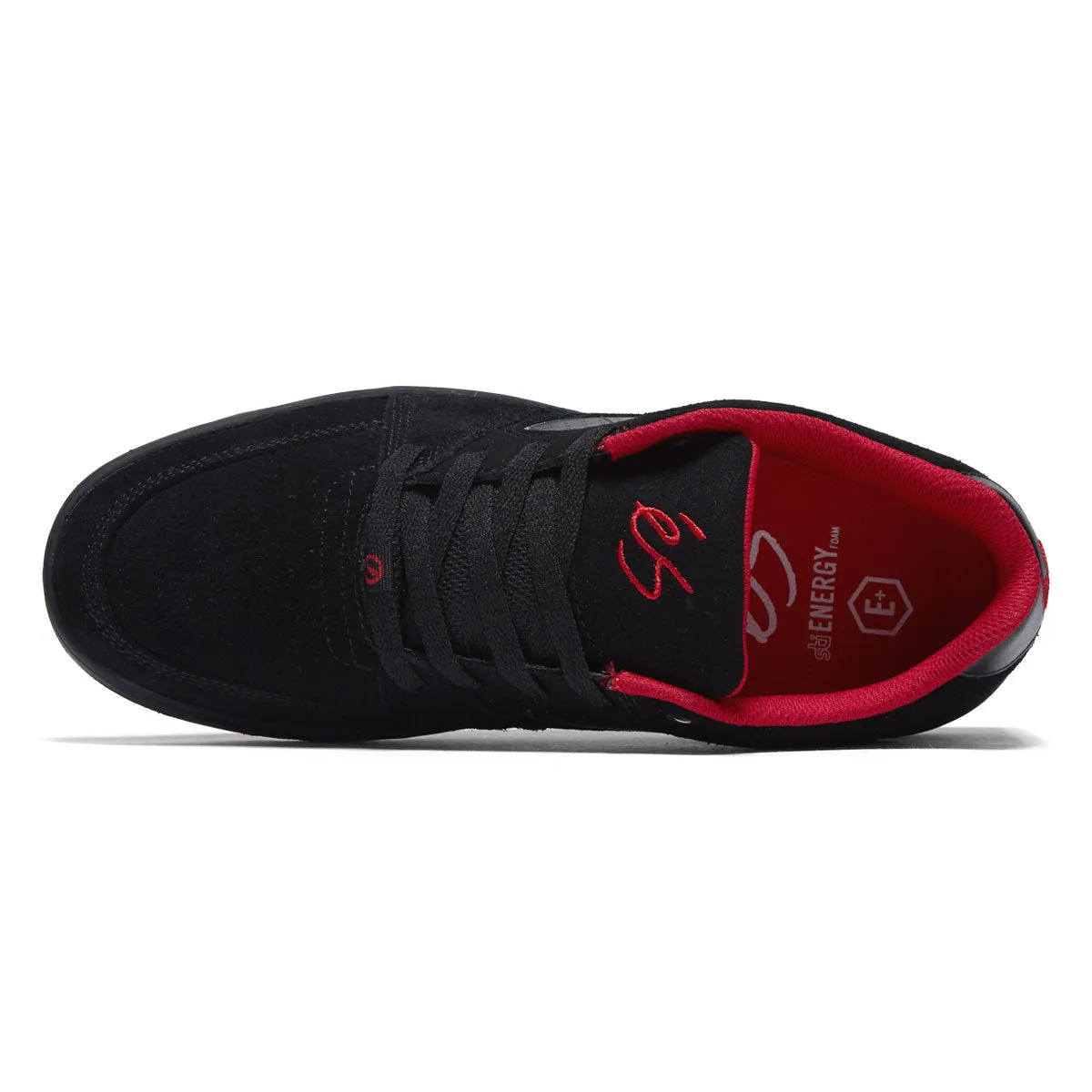 eS Accel Slim Shoes - Black/Black/Silver Slip Resistant