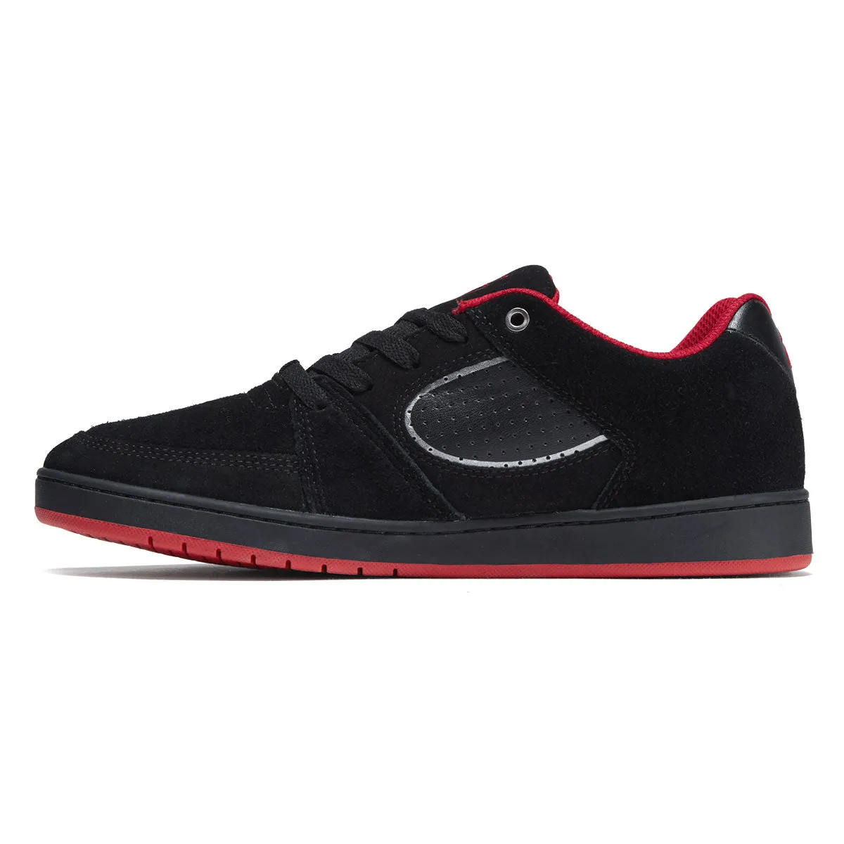 eS Accel Slim Shoes - Black/Black/Silver Slip Resistant