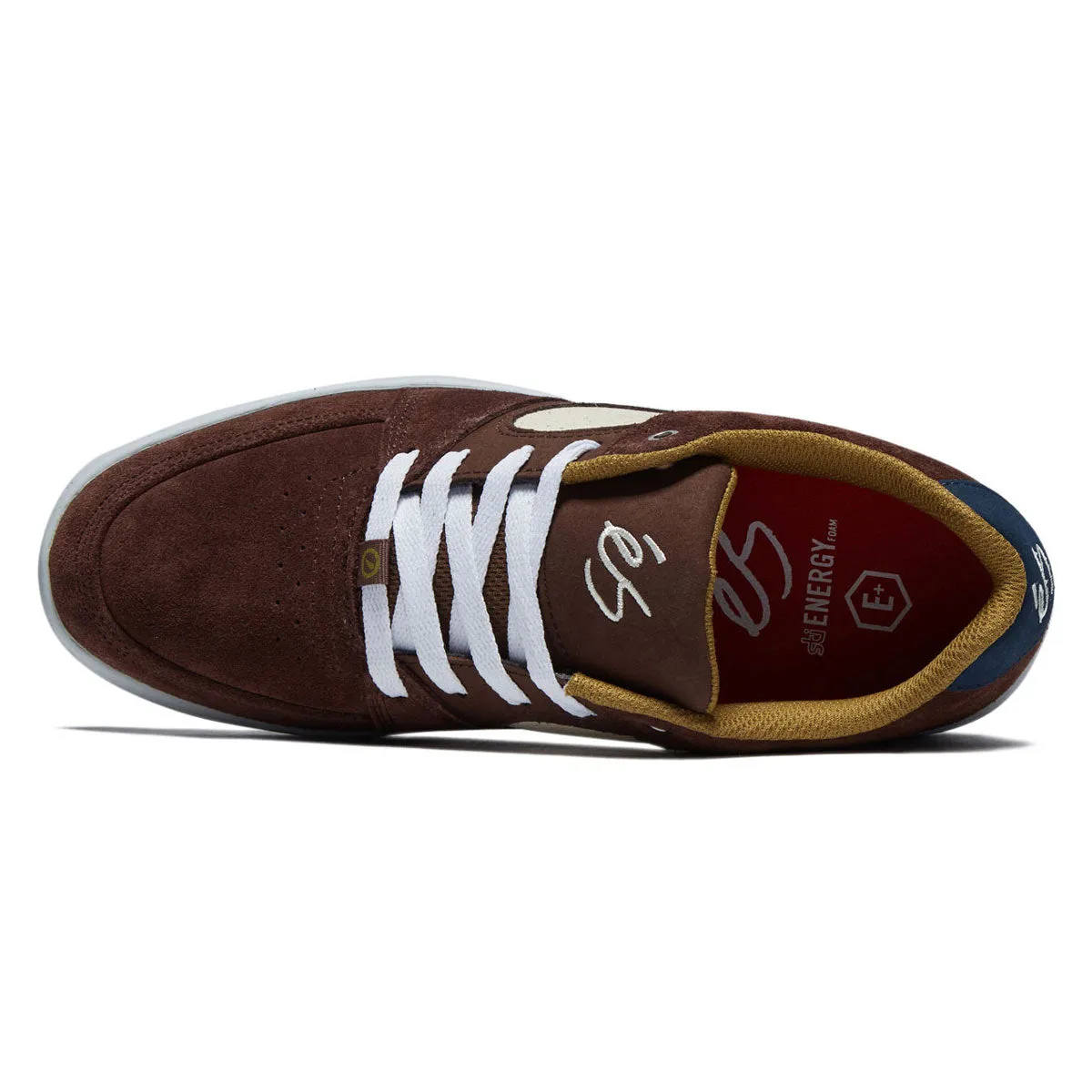 eS Accel Slim Shoes - Brown/Tan/Blue Light Motion