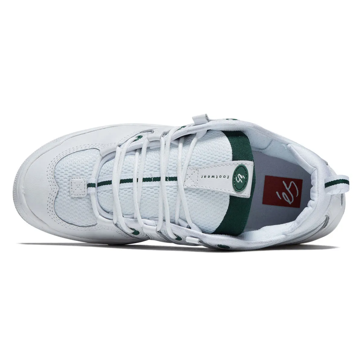 eS Two Nine 8 Shoes - White/Green Heel Cushion