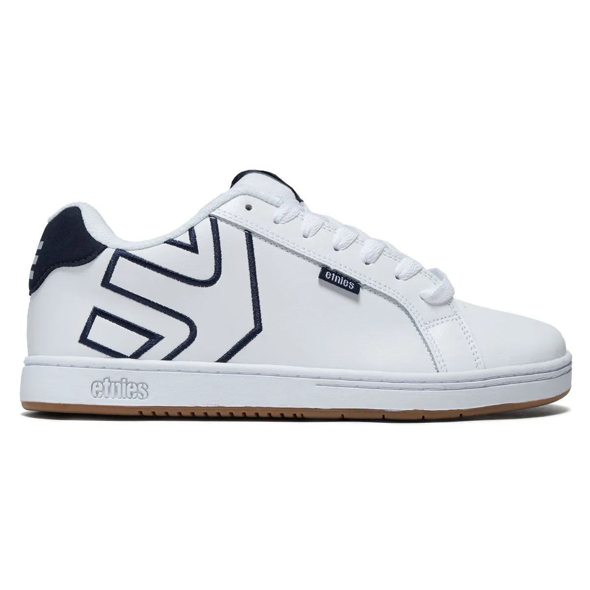 Etnies Fader Shoes - White/White/Navy Fast Motion