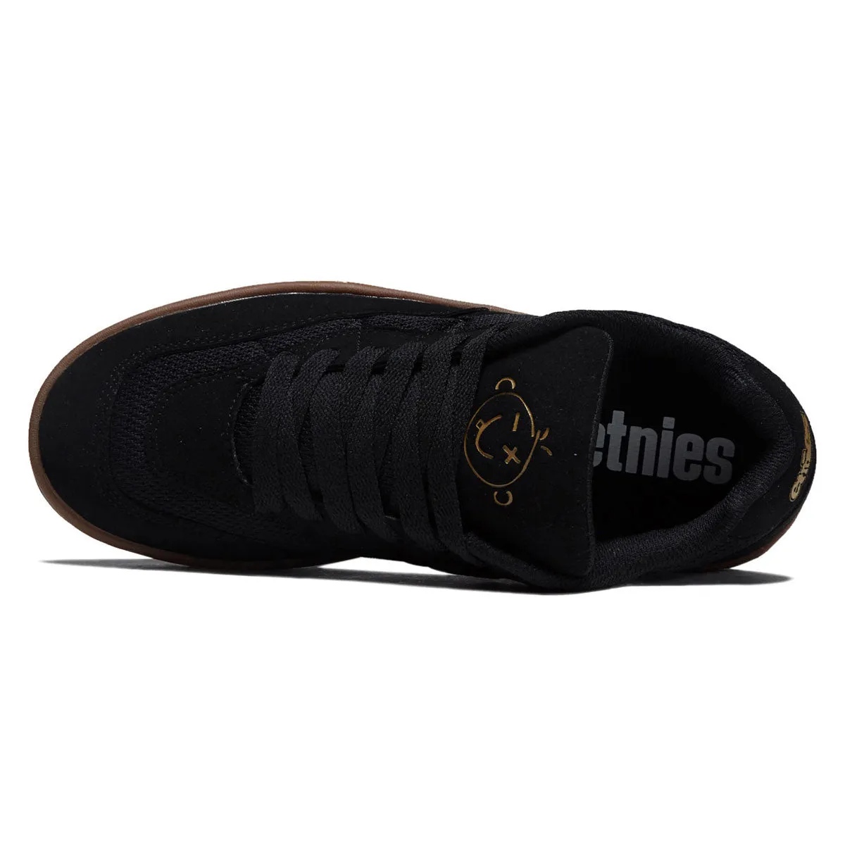 Etnies Snake Shoes - Black/Gum Lightweight Feel