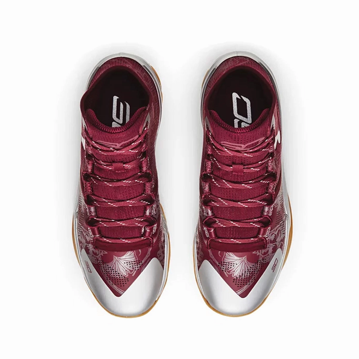 Everyday Style Curry 2 Retro 'Deep Red Metallic Silver'