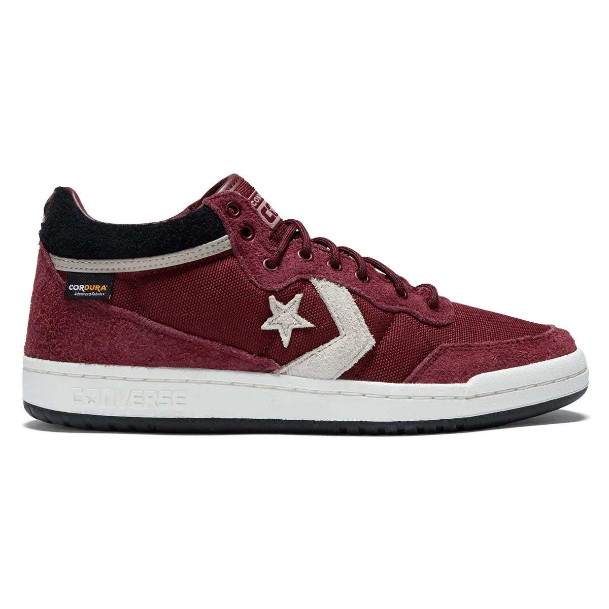 Heavy Duty Skater Wear Converse Fastbreak Pro Mid Shoes - Deep Bordeaux/Papyrus/Egret