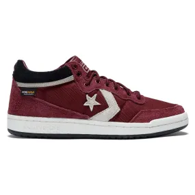 Heavy Duty Skater Wear Converse Fastbreak Pro Mid Shoes - Deep Bordeaux/Papyrus/Egret