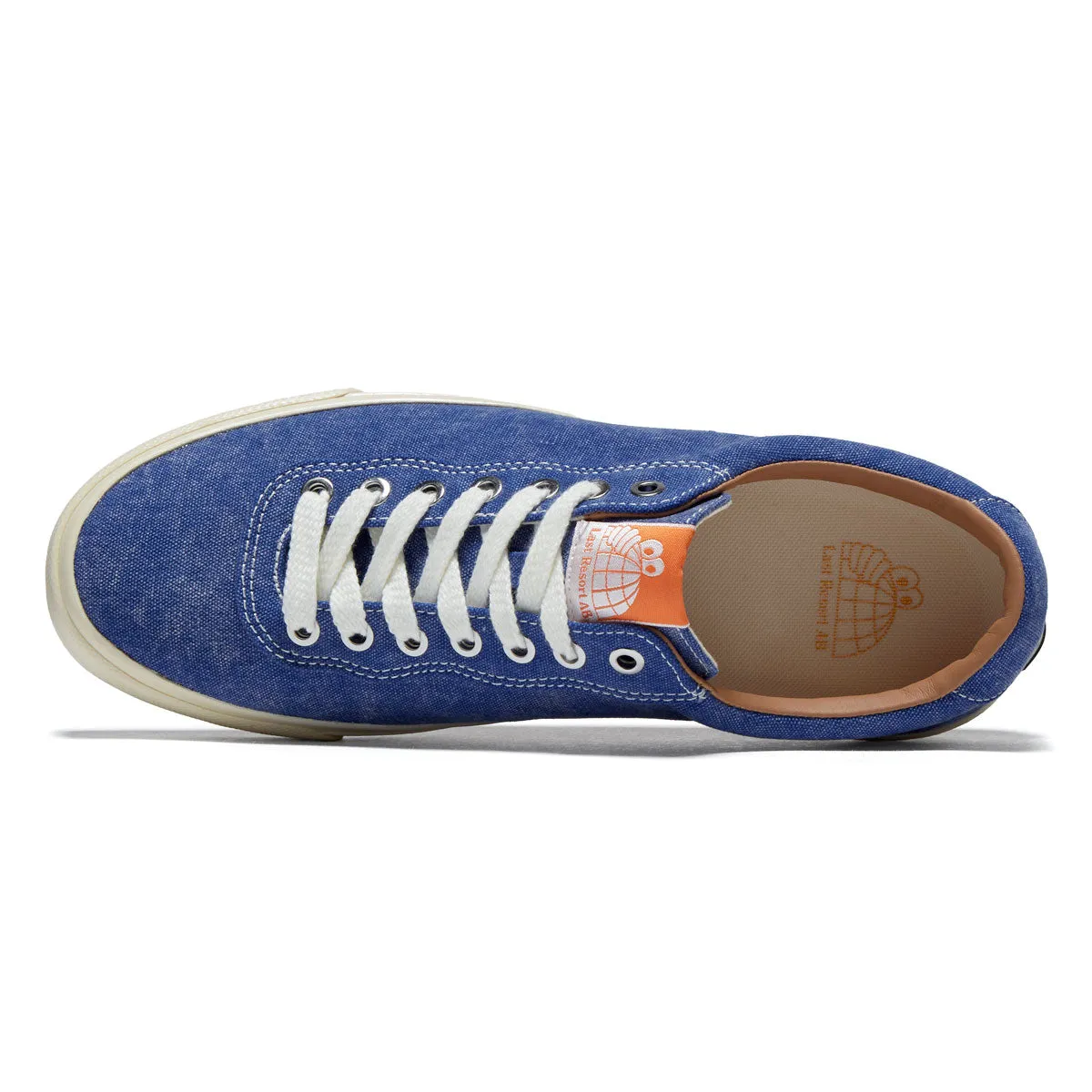 Fast Pace Max Last Resort AB VM001 Canvas Lo Shoes - Washed Royal Blue/White