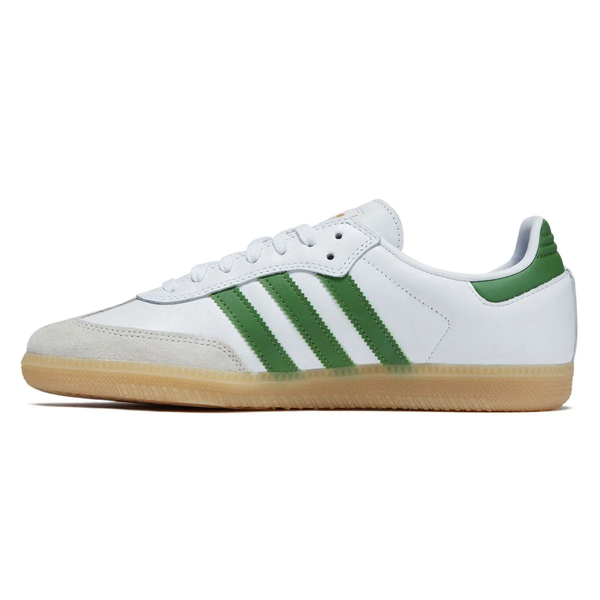 Fast Track Adidas Samba ADV Shoes - Ftwr White/Green/Gum