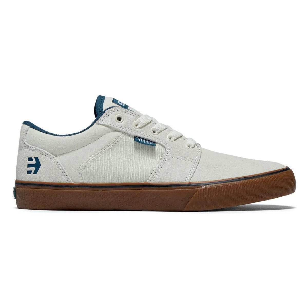 Etnies Barge Ls Shoes - White/Blue/Gum Sport Influence