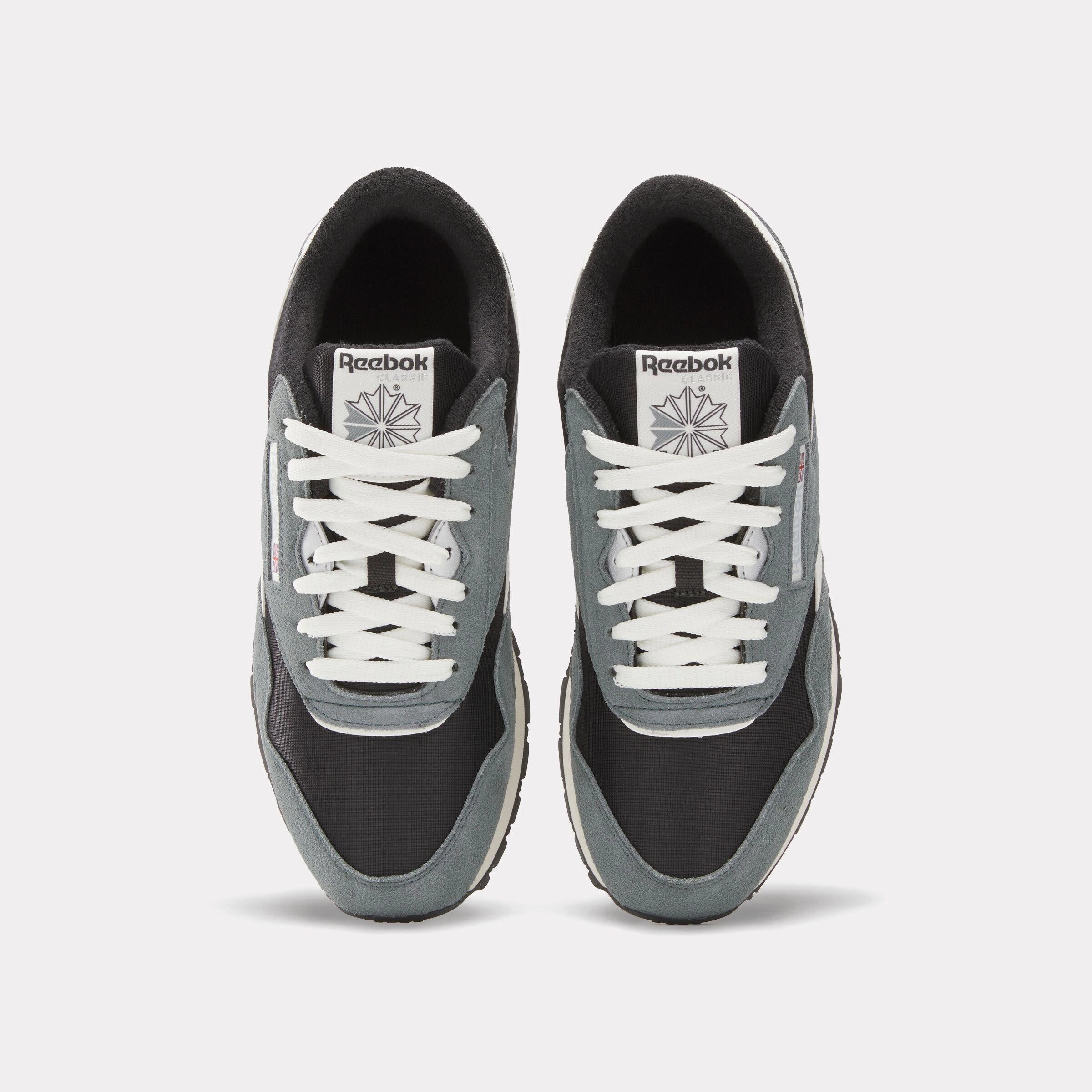 Fast Glide Reebok Footwear Men Classic Nylon Shoes WASHED BLACK/DARK FOG/CHALK