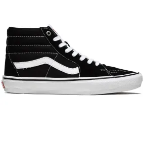 Glide Ride Vans Skate Sk8-hi Shoes - Black/White