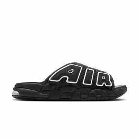 Air More Uptempo Slide 'Black' Running Pace Fitted Design
