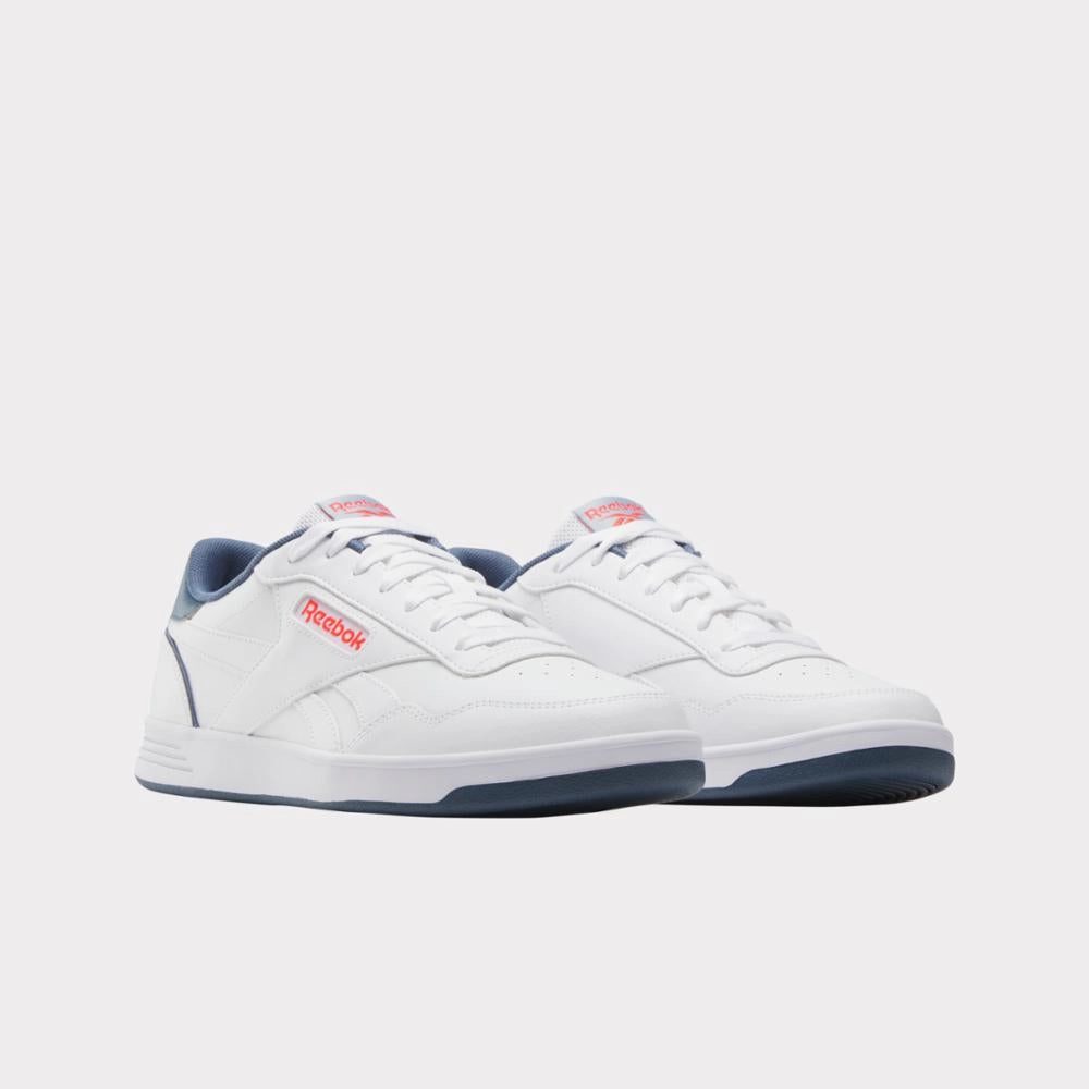 Flexible Cushion Reebok Footwear Men Reebok Court Advance Shoes FTWRWHITE/SHADOW/ENERGYRED