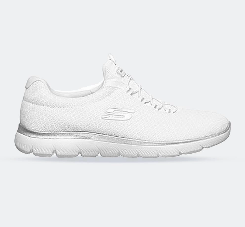 Flexible Flow Women's Wide Fit Skechers 12980 Summits Slip On Sports Sneakers