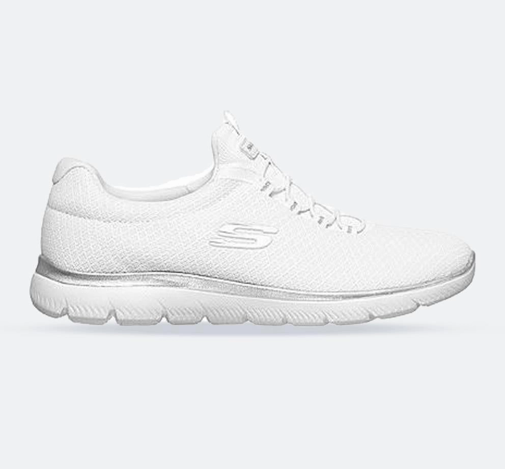 Flexible Flow Women's Wide Fit Skechers 12980 Summits Slip On Sports Sneakers