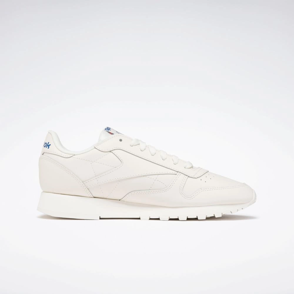 Flexible Glide Reebok Footwear Men Classic Leather Shoes CHALK/VECBLU/VECRED