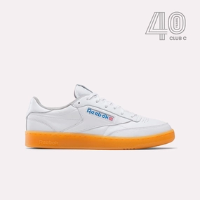 Child Hike Reebok Footwear Men Club C 85 Vintage Shoes - 40th Anniversary FTWRWHITE/GREY2/REEBOKRUBBERGU