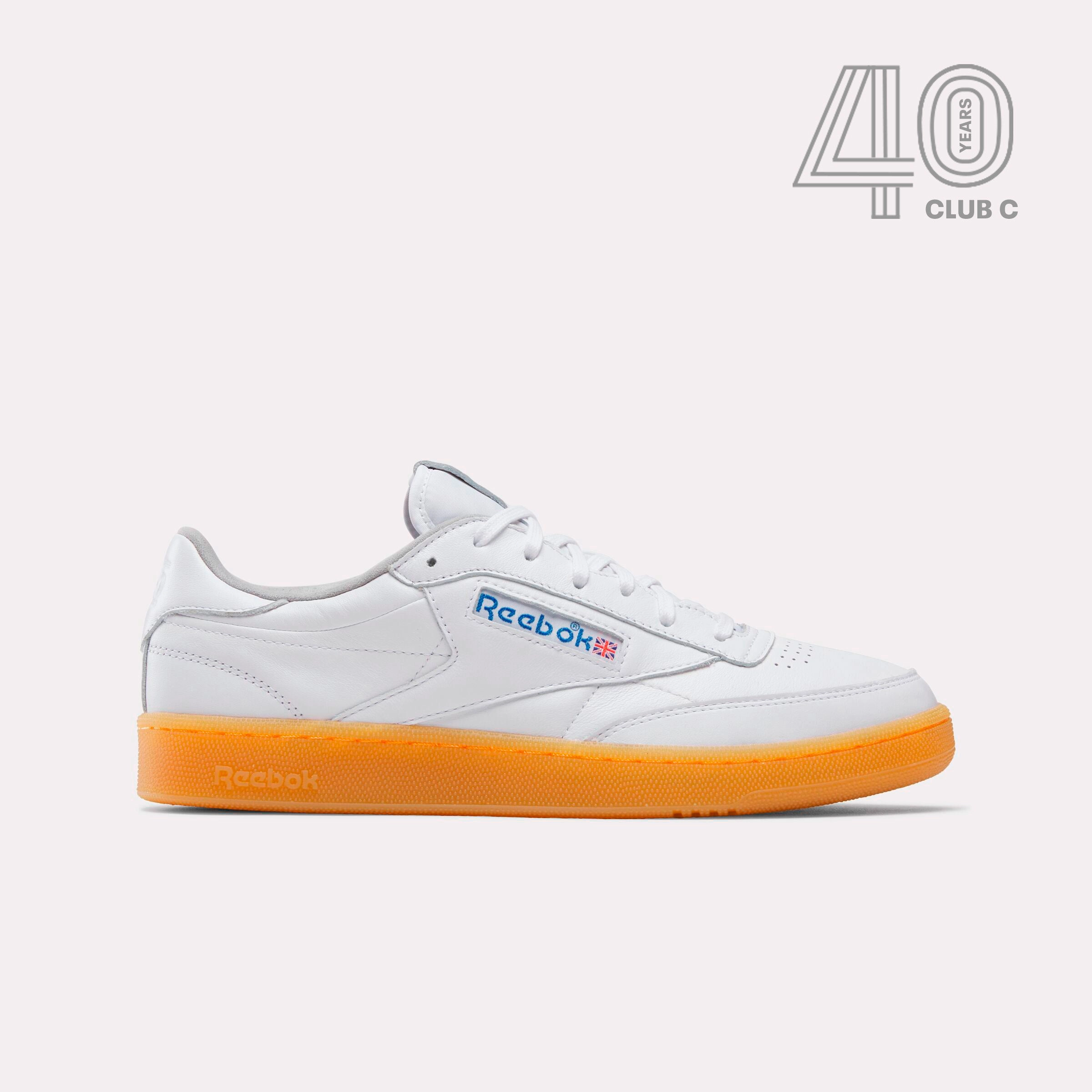 Child Hike Reebok Footwear Men Club C 85 Vintage Shoes - 40th Anniversary FTWRWHITE/GREY2/REEBOKRUBBERGU