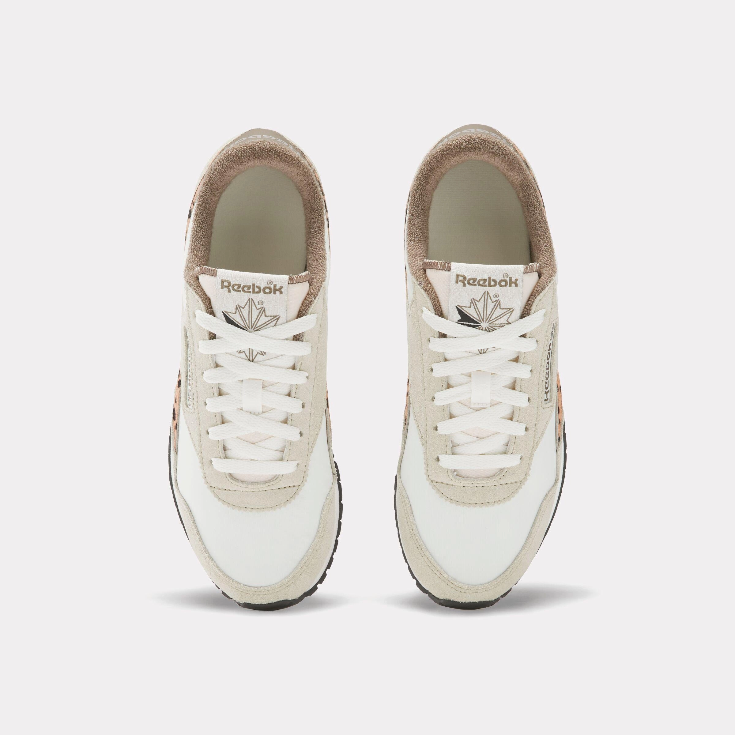 Flexible Step-On Reebok Footwear Women Classic AZ Shoes CHALK/CLASSIC BEIGE/TREK GREY