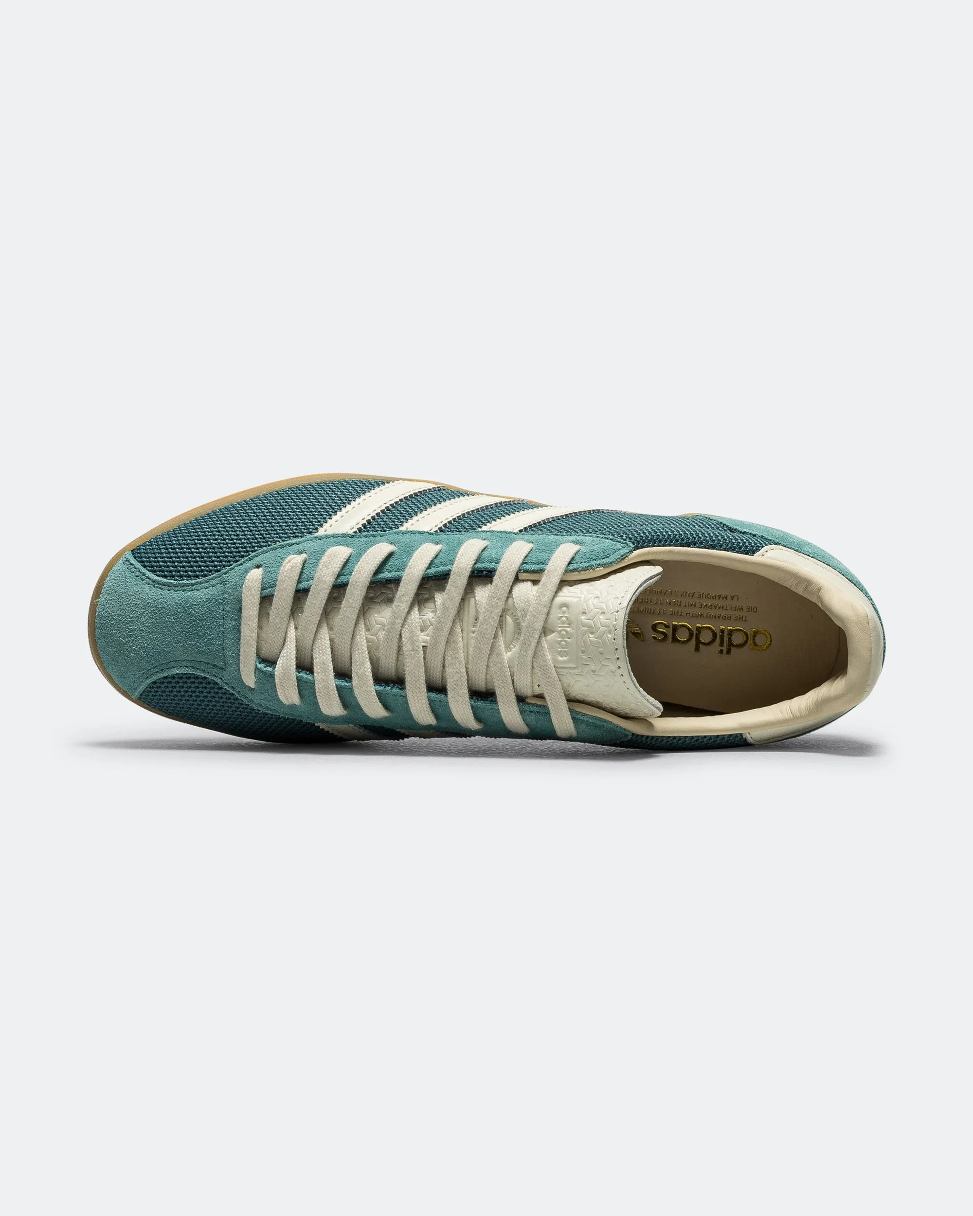 Gazelle Indoor - Preloved Teal/Off White-Warm Sandstone Seamless Fit