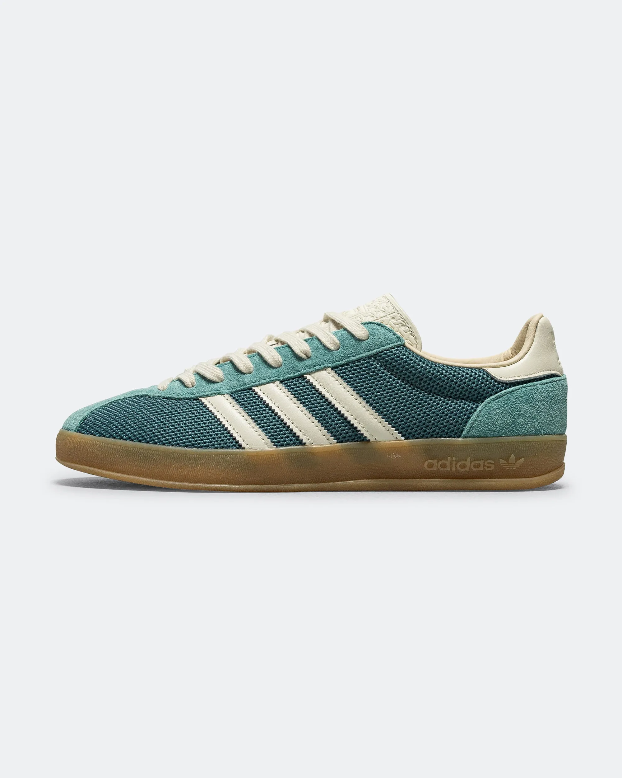 Iconic Footwear Gazelle Indoor - Preloved Teal/Off White-Warm Sandstone