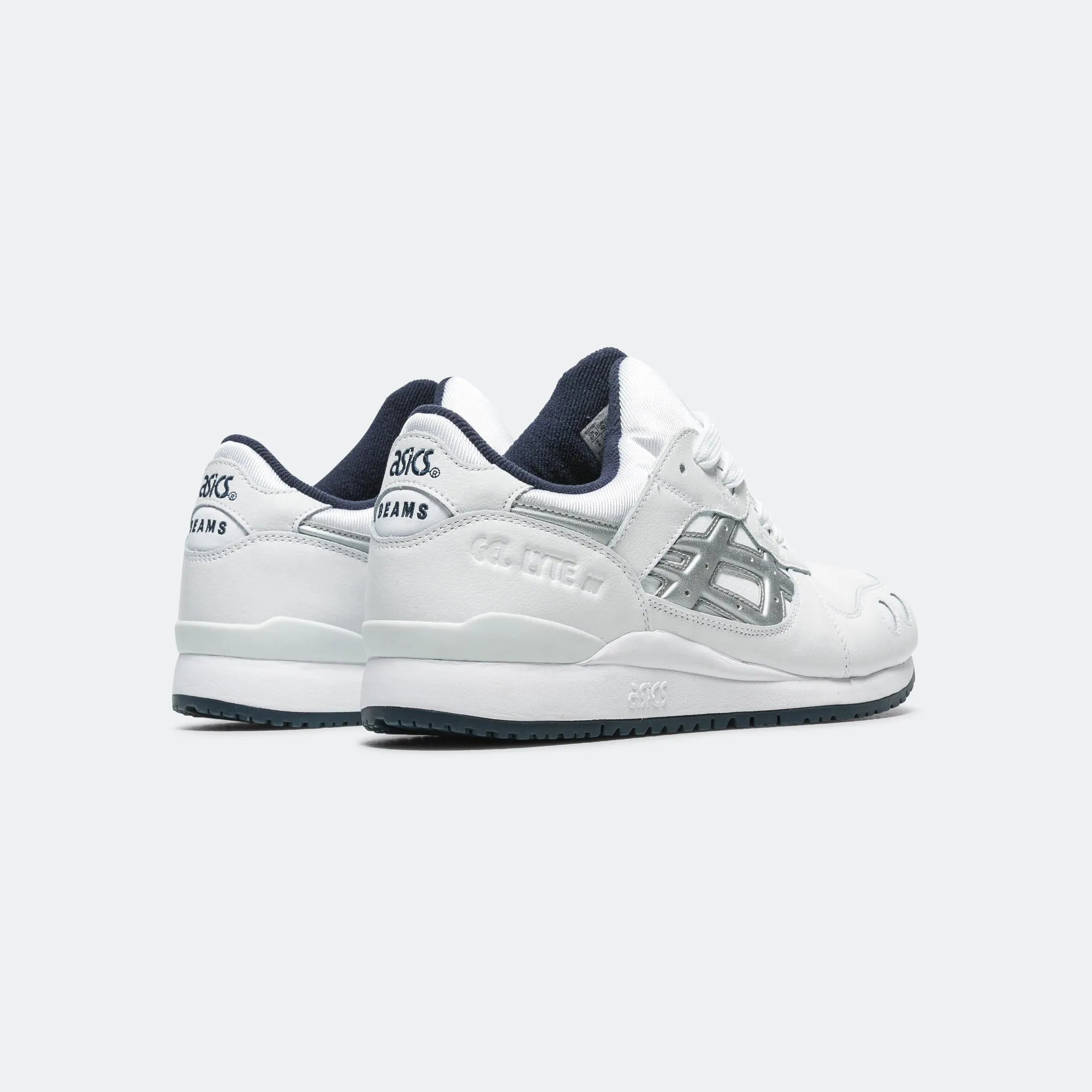 GEL-Lyte III x BEAMS - White/Pure Silver Timeless Design