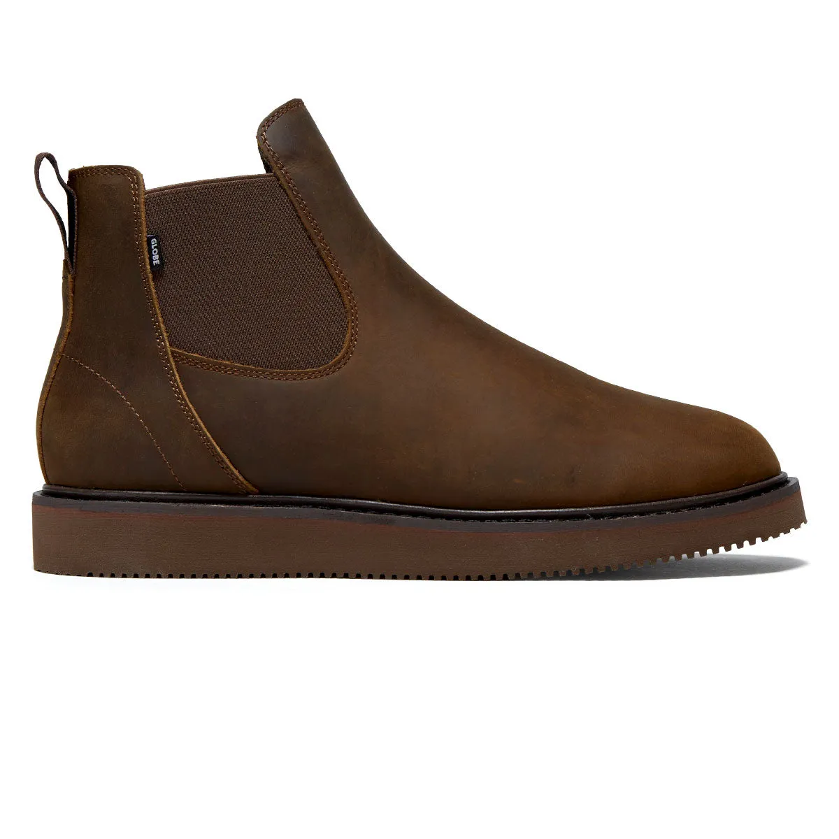 Globe Dover II Vibram Shoes - Brown Crazyhorse Adaptive Style Easy Lace