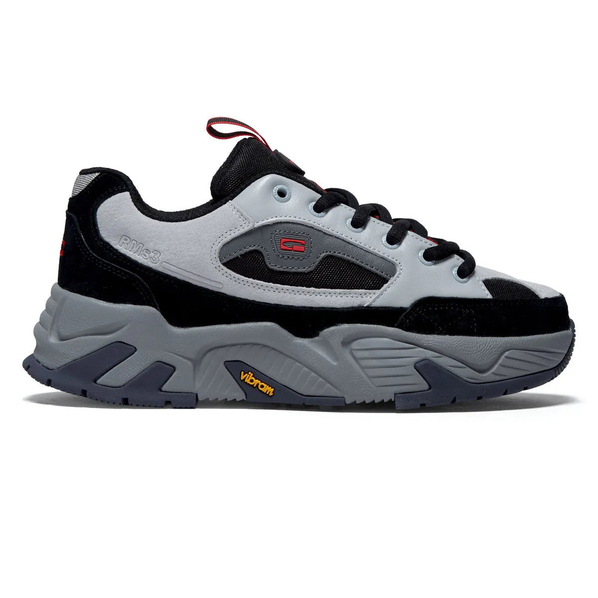 Comfort Cushioned Quick Grip Globe RMS 3000 Shoes - Smoke/Black