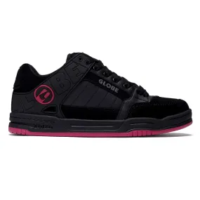 Globe Tilt Shoes - Black/Black/Pink Streetwear Look