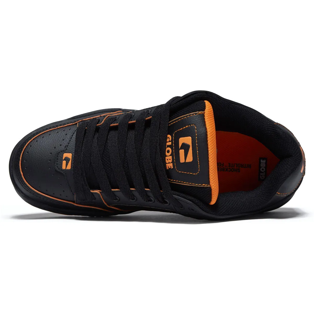 Globe Tilt Shoes - Black/Orange/Mosaic Impact Zone Pro