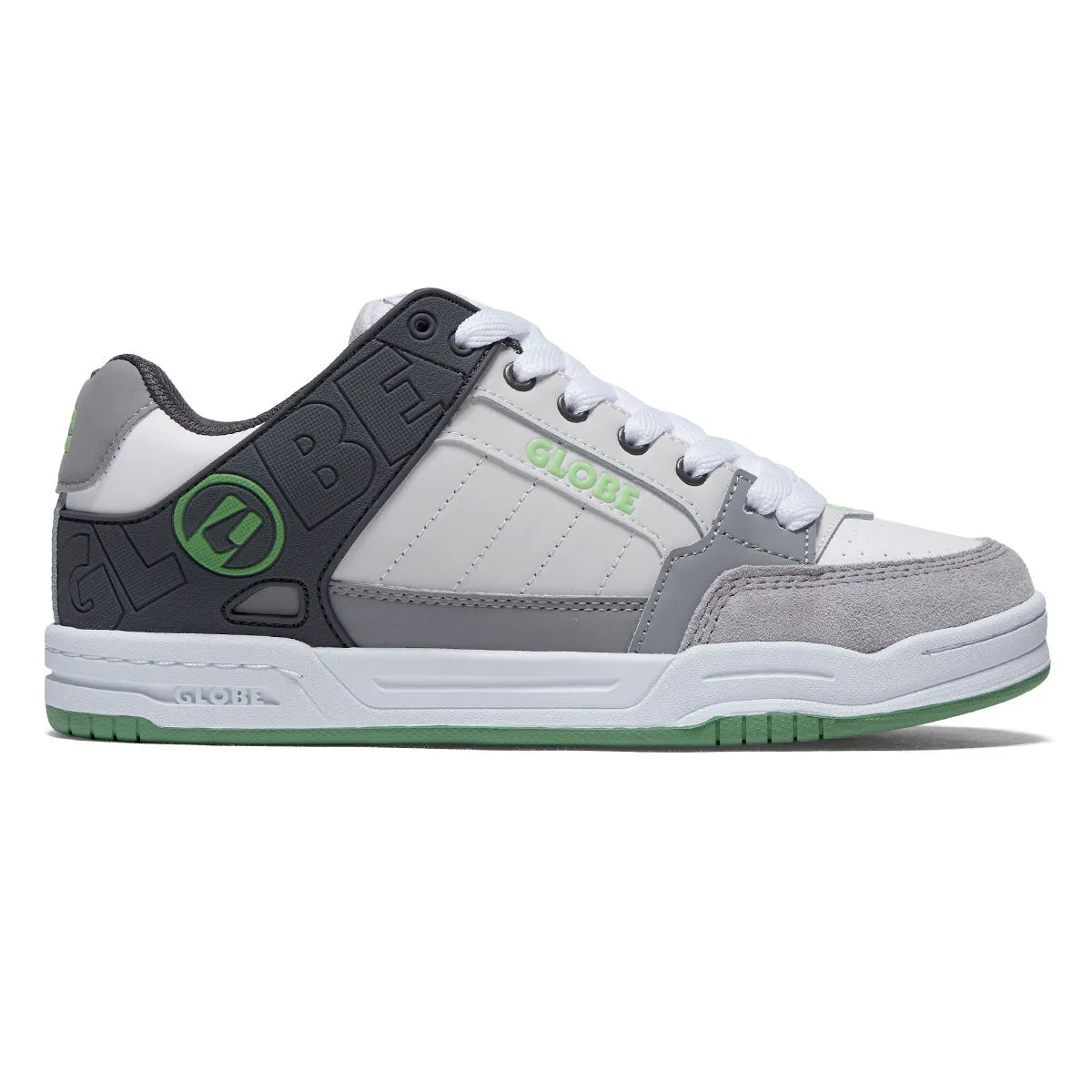Globe Tilt Shoes - Lunar/Grey/Green Easy Step Fit Freestyle Performance