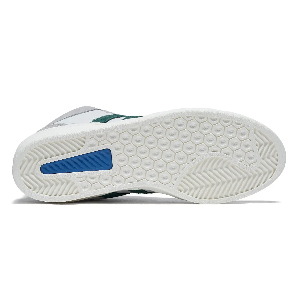 Grip Comfort Adidas Superskate Shoes - Granite/Green/Crystal White