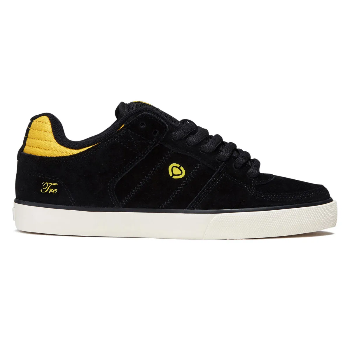 C1rca Tre Shoes - Jet Black/Black/Yellow High Durability Classic Fit