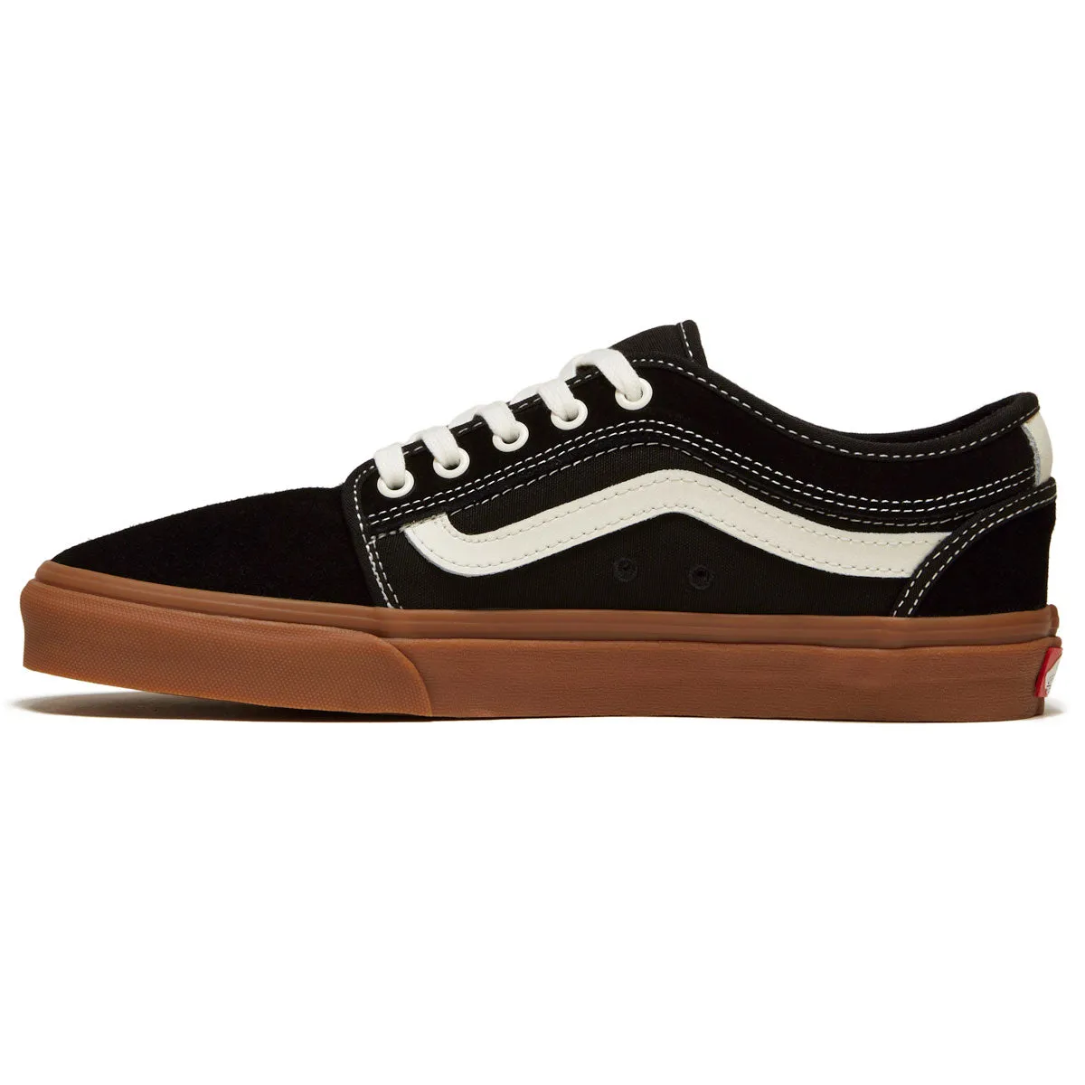 Grip Fit Vans Chukka Low Sidestripe Shoes - Black/Gum