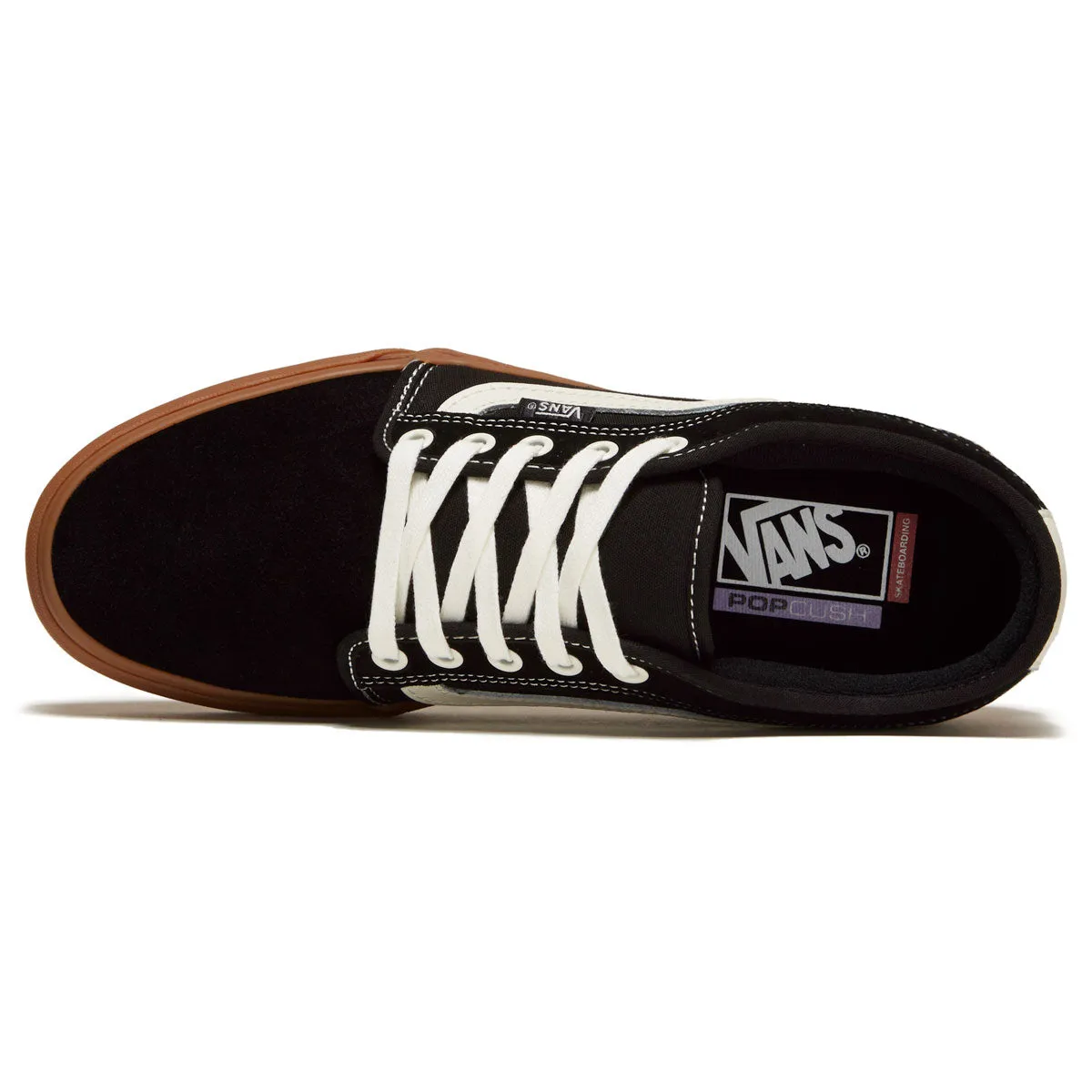 Grip Fit Vans Chukka Low Sidestripe Shoes - Black/Gum