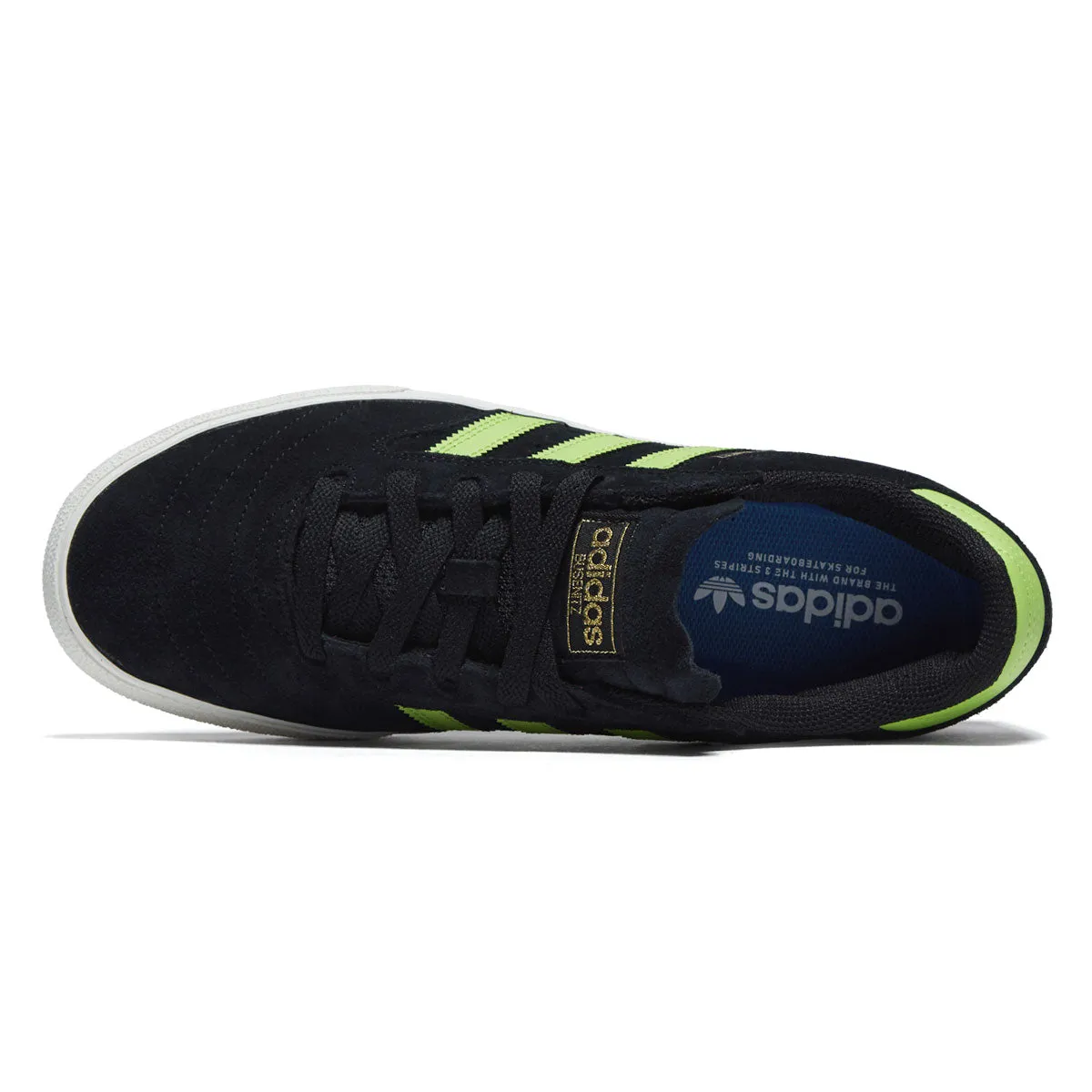 Grip Master Adidas Busenitz Vulc II Shoes - Core Black/Semi Solar Slime/Gold Metallic