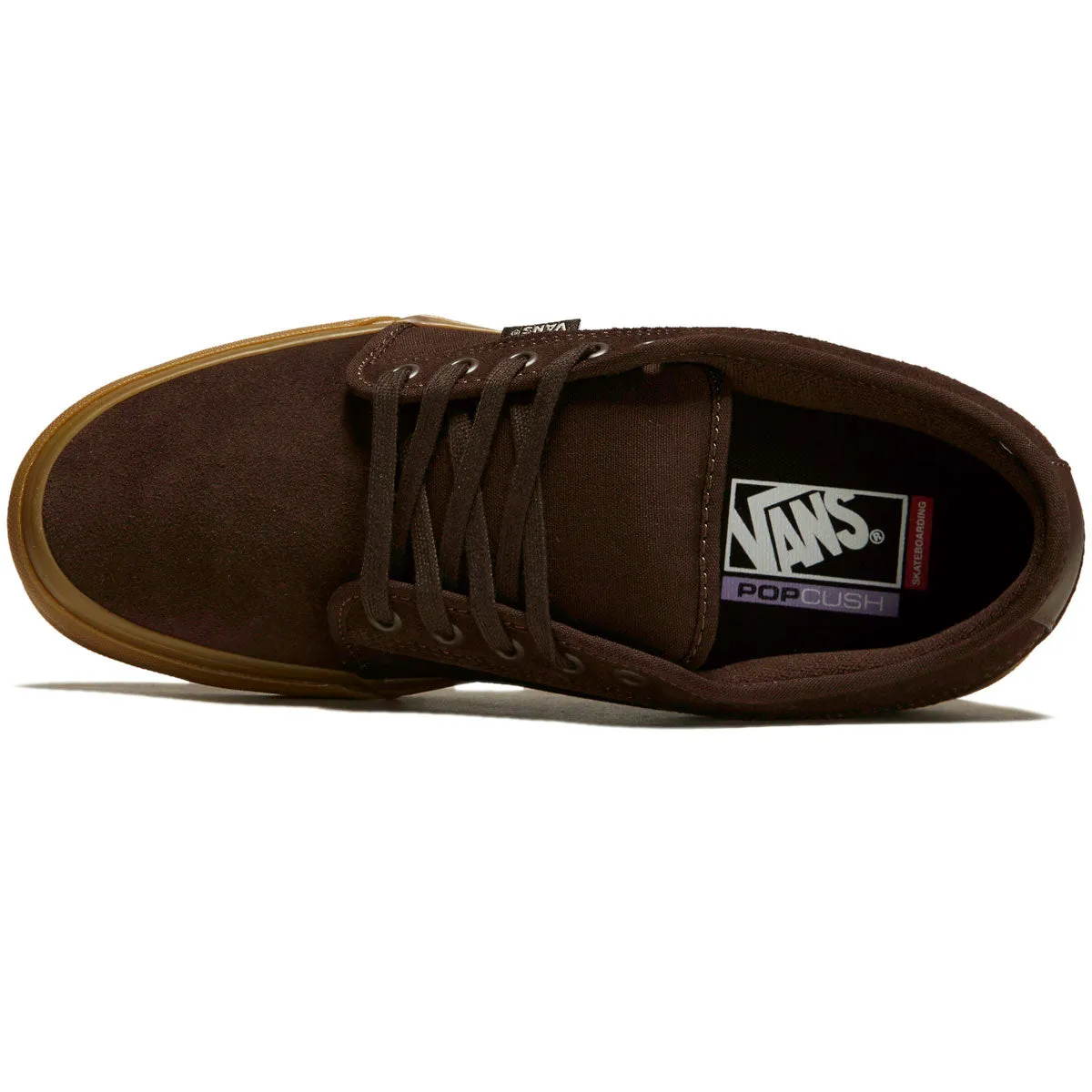 Grip Max Pro Vans Skate Chukka Low Shoes - Dark Brown/Gum