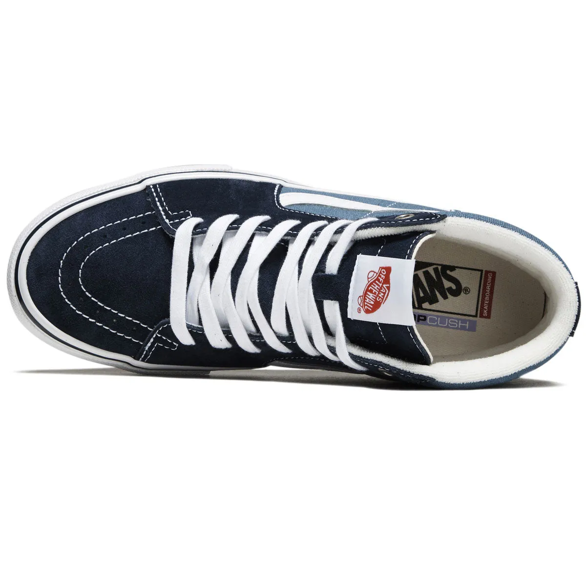 Grip Pulse Vans Skate Sk8-Hi Shoes - Navy/White