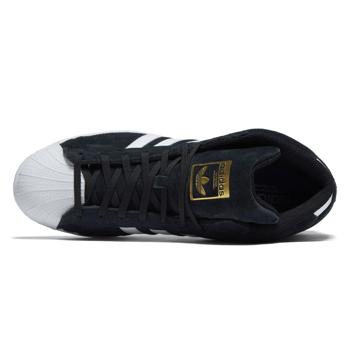 Grip Support Adidas Pro Model ADV Shoes - Core Black/Ftwr White/Gold Metallic